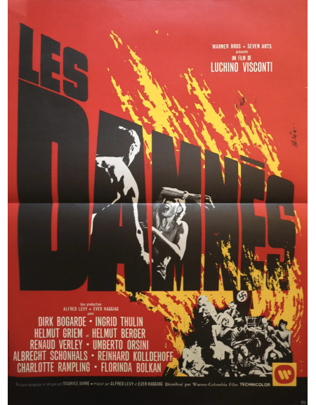 Les Damnés — affiche originale française 40x53 cm (1969)...