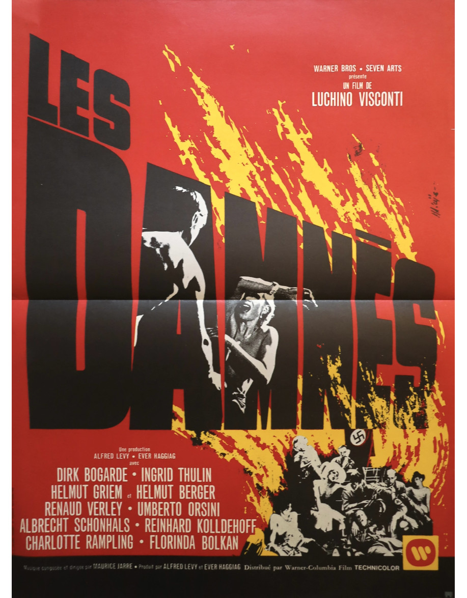 Les Damnés — affiche originale française 40x53...