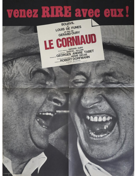 Le Corniaud — affiche originale française 60x80 cm (1965)...