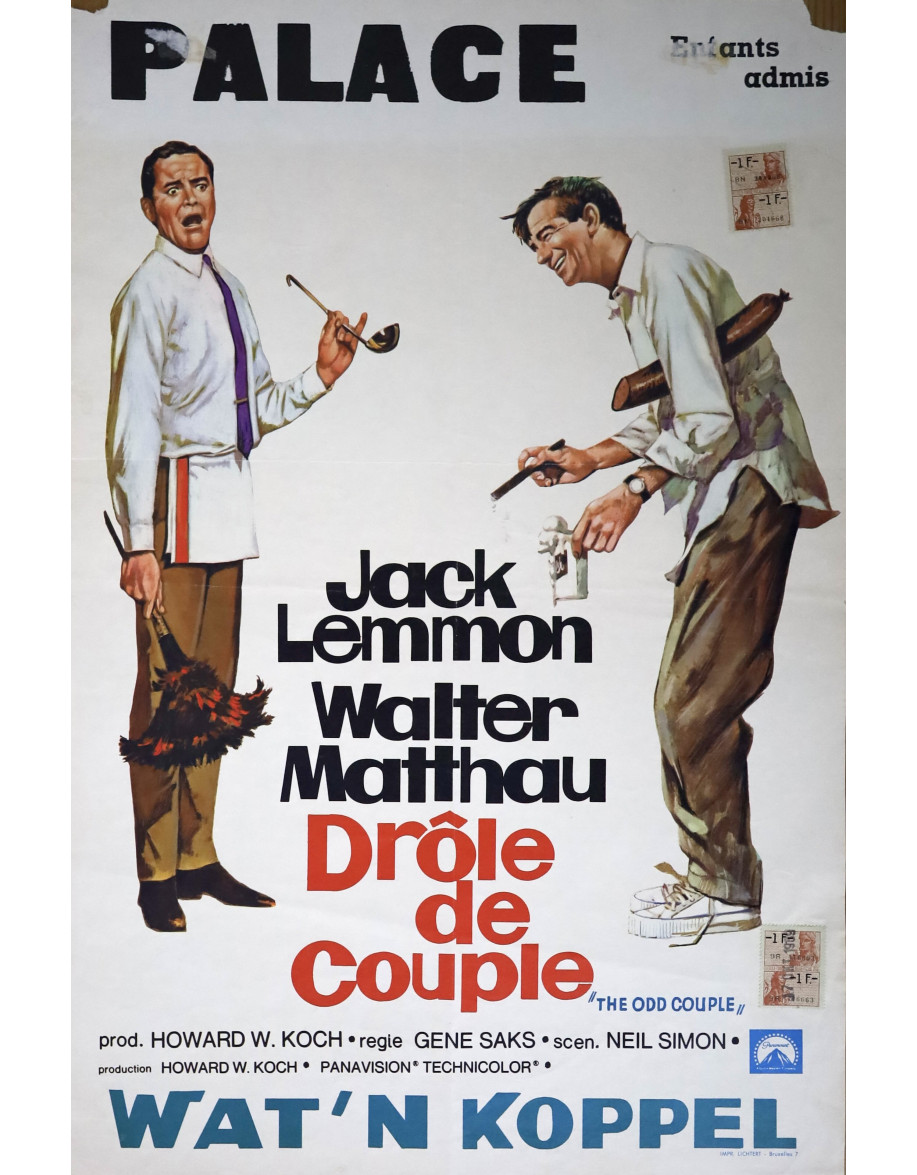 Drôle de couple — affiche originale belge 35x55...
