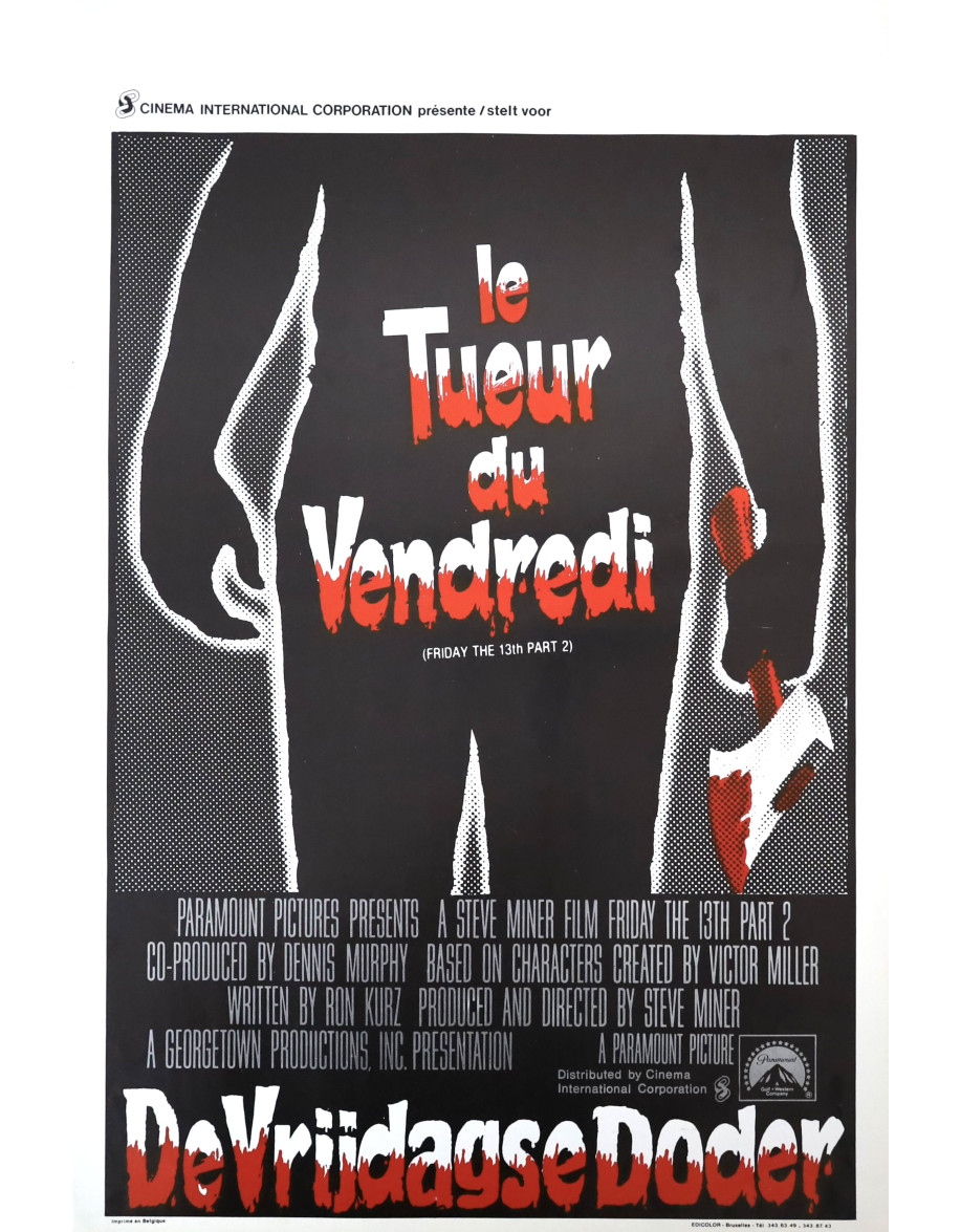 Le Tueur du vendredi — affiche originale belge...