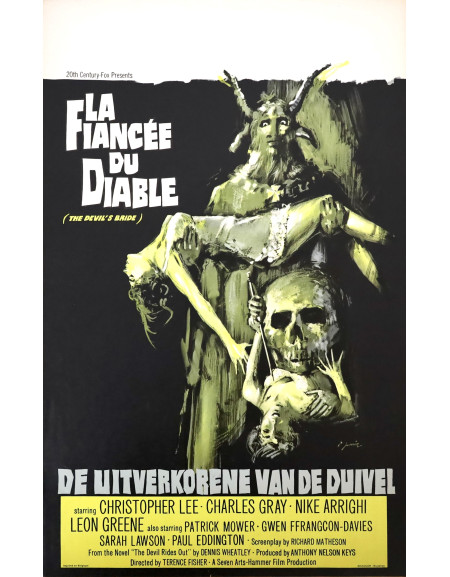 La Fiancée du diable — affiche originale belge 35x55 cm...