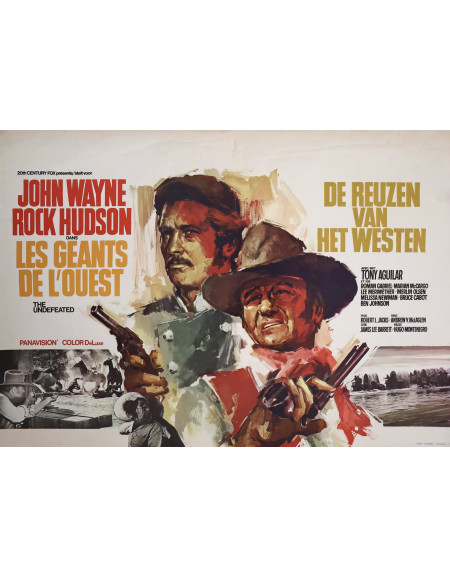 Les Géants de l'Ouest — affiche originale belge 55x35 cm...
