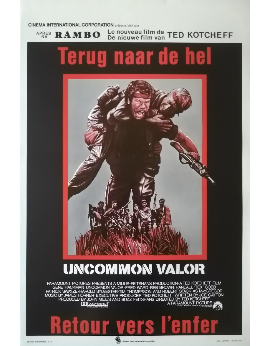 Retour vers l'enfer — affiche originale belge...