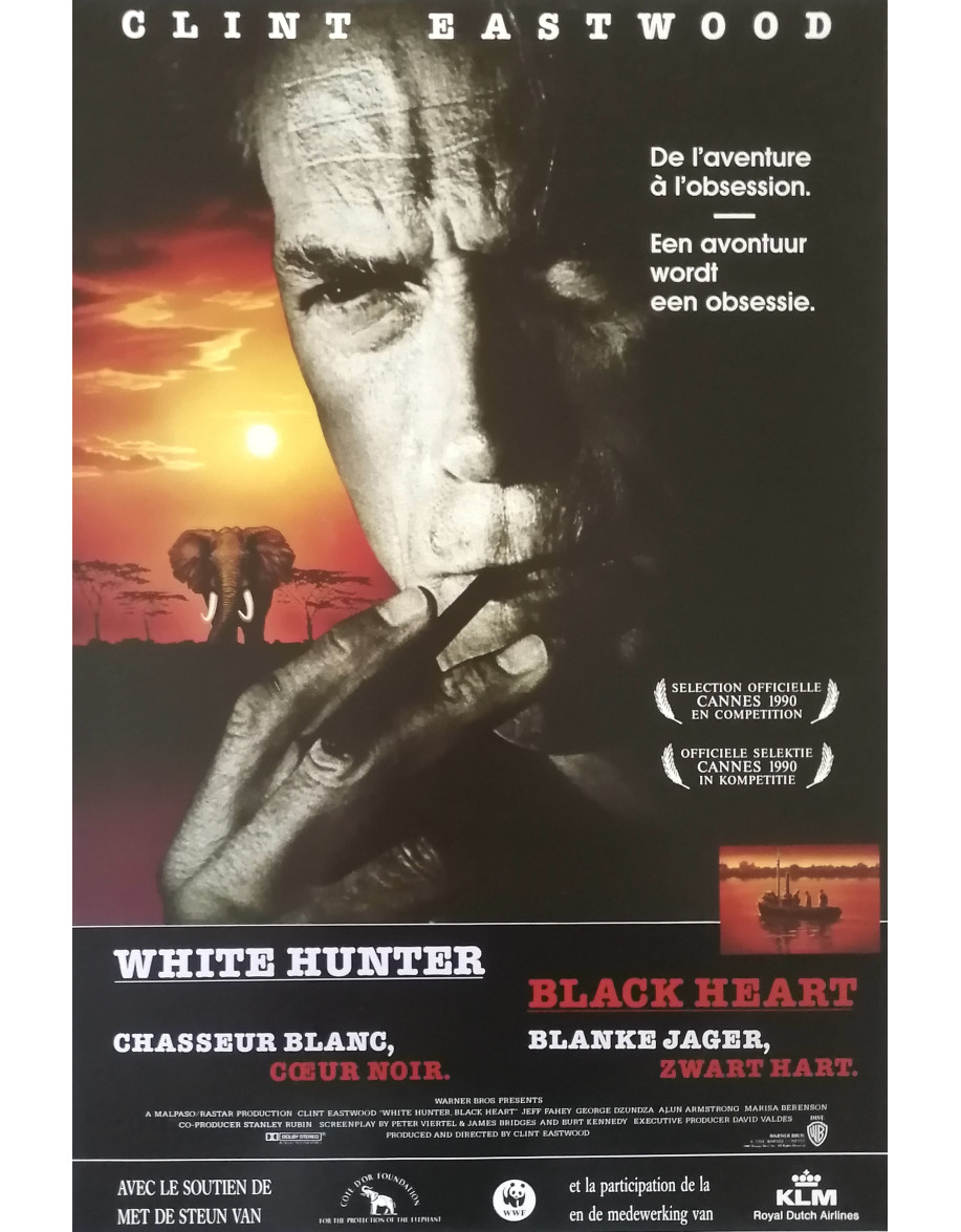 Chasseur blanc, cœur noir — affiche originale...