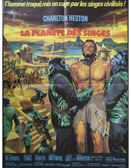 La Planète des singes — affiche originale française 60x80...