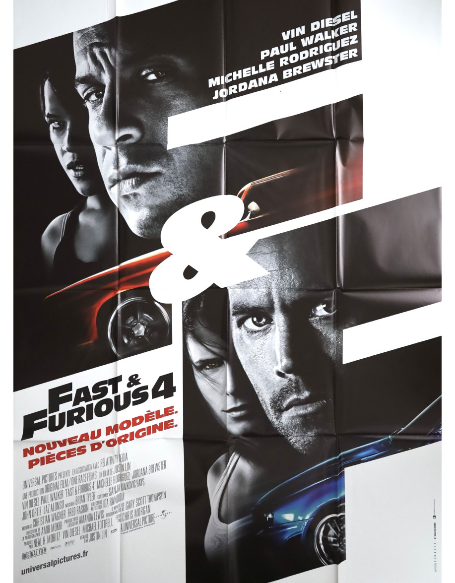 Fast and Furious 4 — affiche originale France...