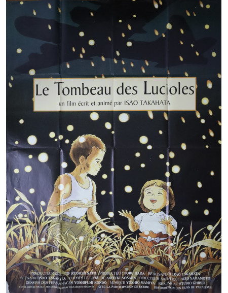 Le Tombeau des lucioles — affiche française 120x160 cm |...