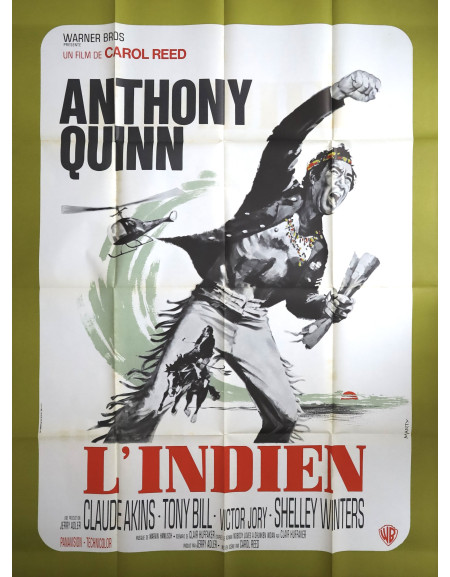 L'Indien — affiche originale française 120x160 cm (1970)...