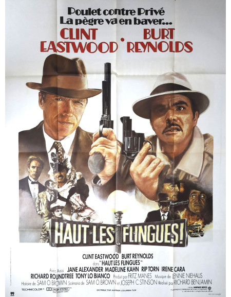 Haut les flingues ! — affiche originale française 120x160...