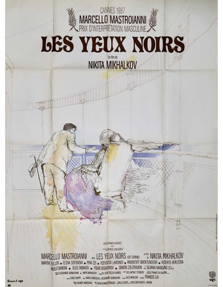 Les yeux noirs - 120x160 cm - pliée